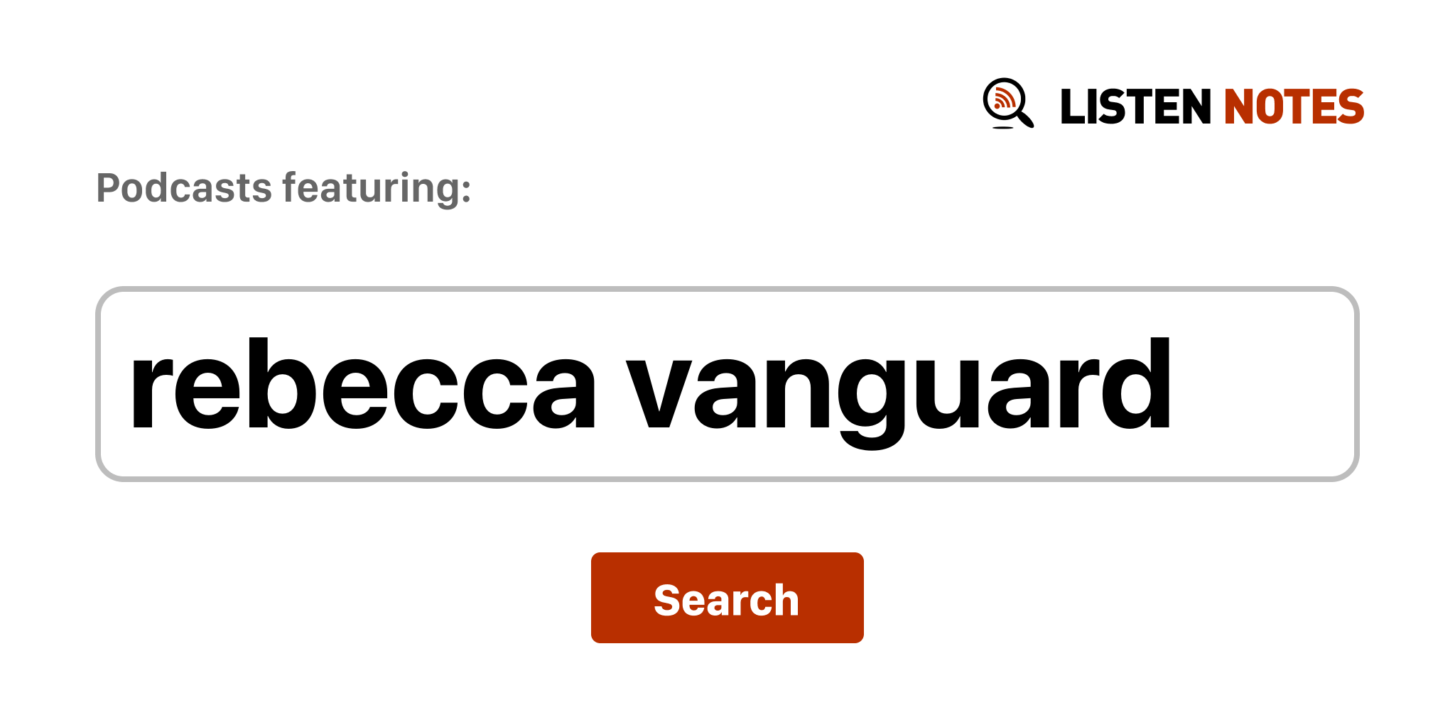 Rebecca Vanguard Najpopularniejsze odcinki podcastów